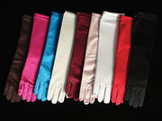 Long Satin Gloves