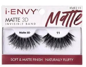 Kiss I Envy Matte 3D Invisible Band Eyelashes Soft & Matte Finish - Naturally Fluffy 11