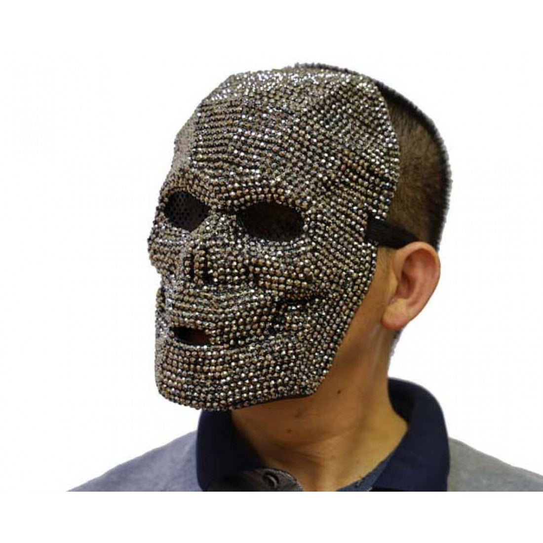 Rhinestone Skull Mask